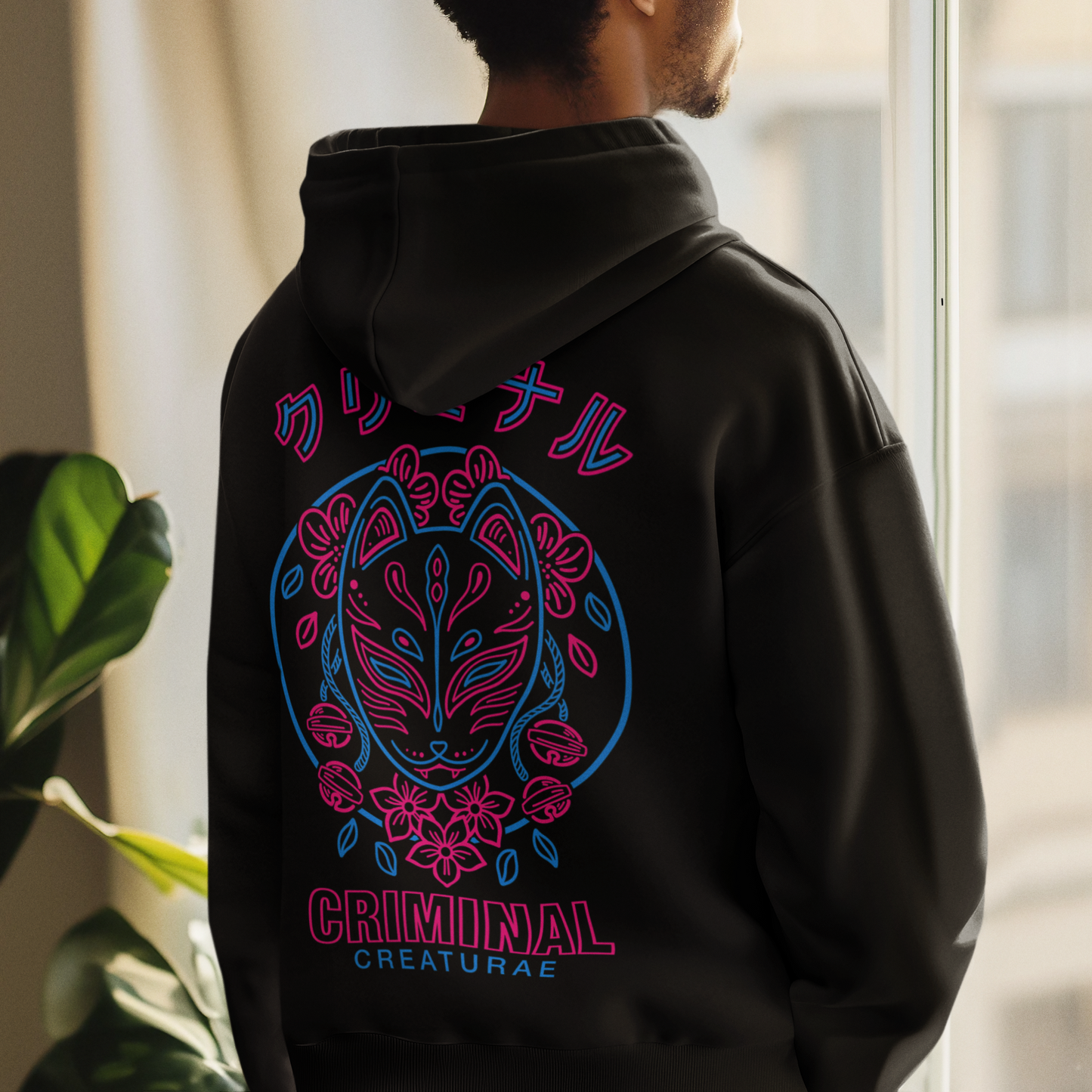 NEON KITSUNE HEAVYWEIGHT HOODIE