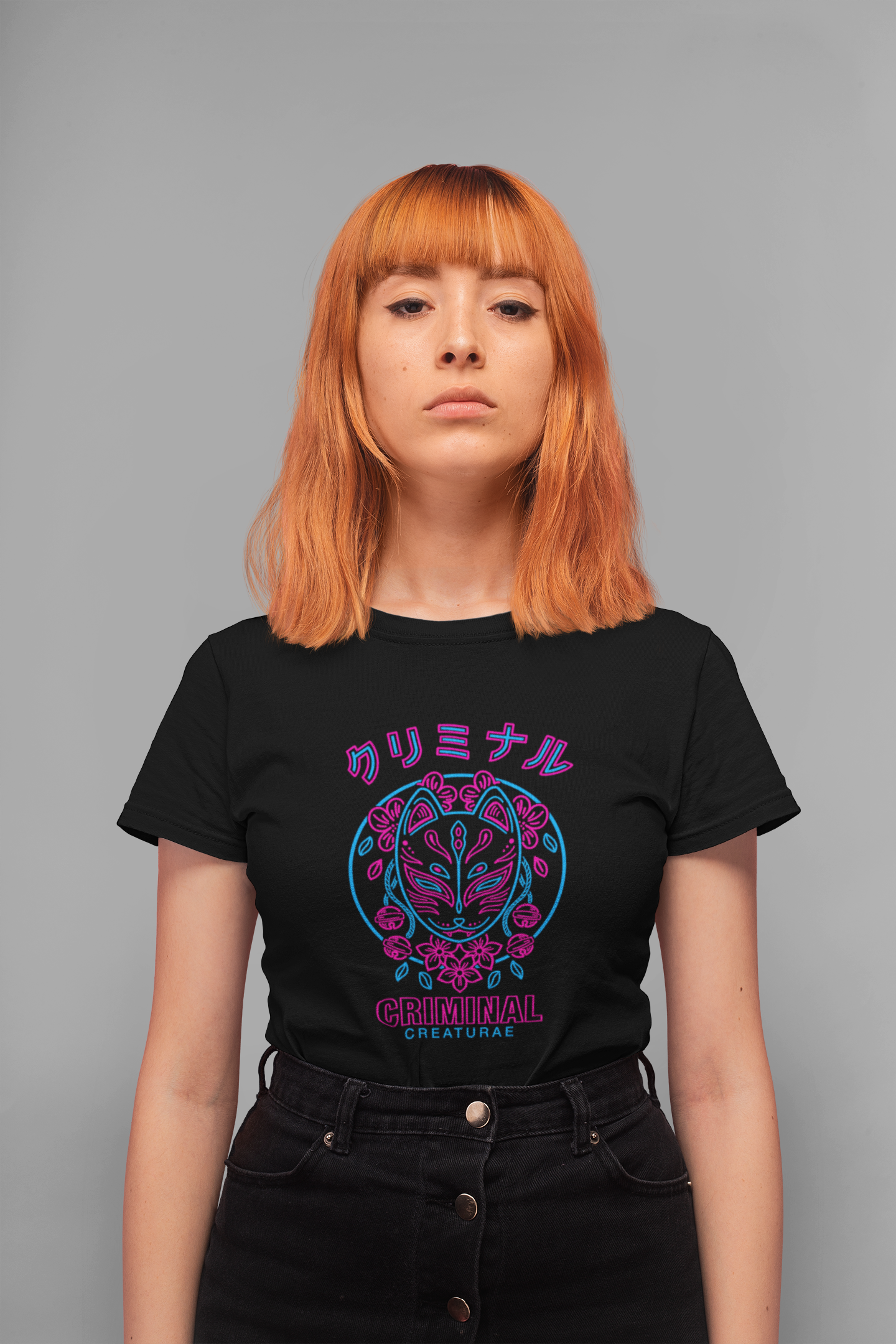 NEON KITSUNE T-SHIRT